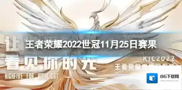 王者荣耀2022世冠11月25日赛果 王者荣耀2022KIC选拔赛11月25日赛果