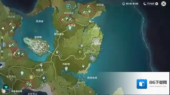 原神挖矿路线图 快速挖矿攻略